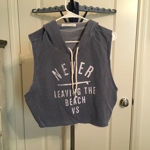 Victoria Secret Cropped Hooded Top